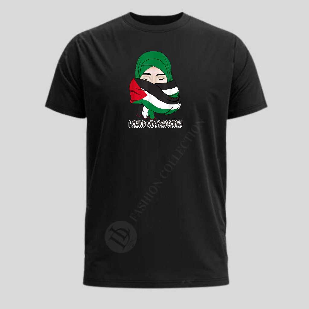 Kaos I Stand With Palestina / Kaos Free Palestina / Kaos Save Palestina / Kaos Untuk Pria Dan Wanita
