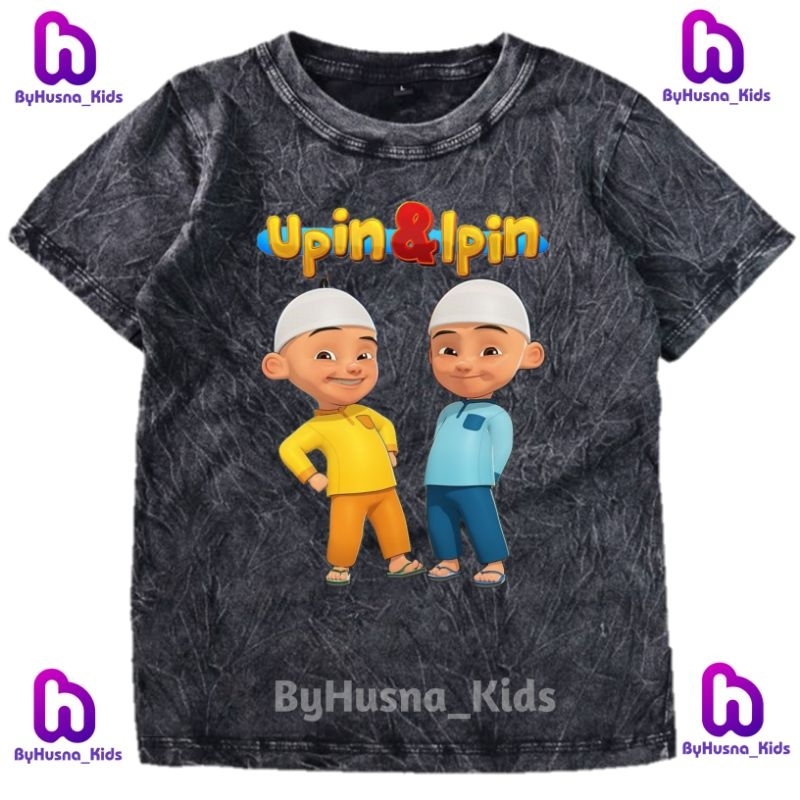 UPIN DAN IPIN BAJU WASHED ANAK KAOS ANAK UPIN DAN IPIN ATASAN ANAK PAKAIAN ANAK CEWEK ANAK COWOK UNI