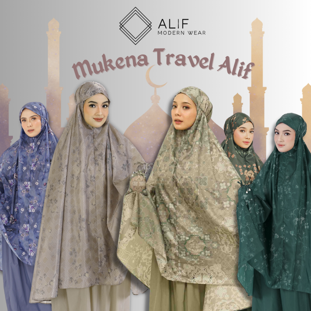 HANAMI - MUKENA TRAVEL MINI (FREE SAJADAH) - MUKENA MOTIF BUNGA