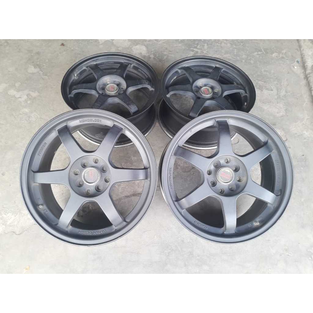 velg second mobil type te37 ring 17 black