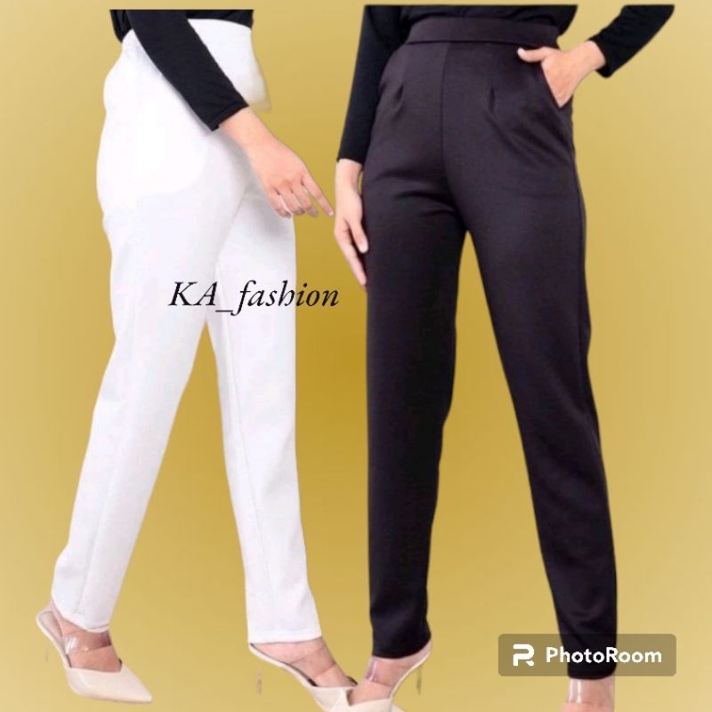 Basic scuba pants / celana kerja wanita / celana scuba pants