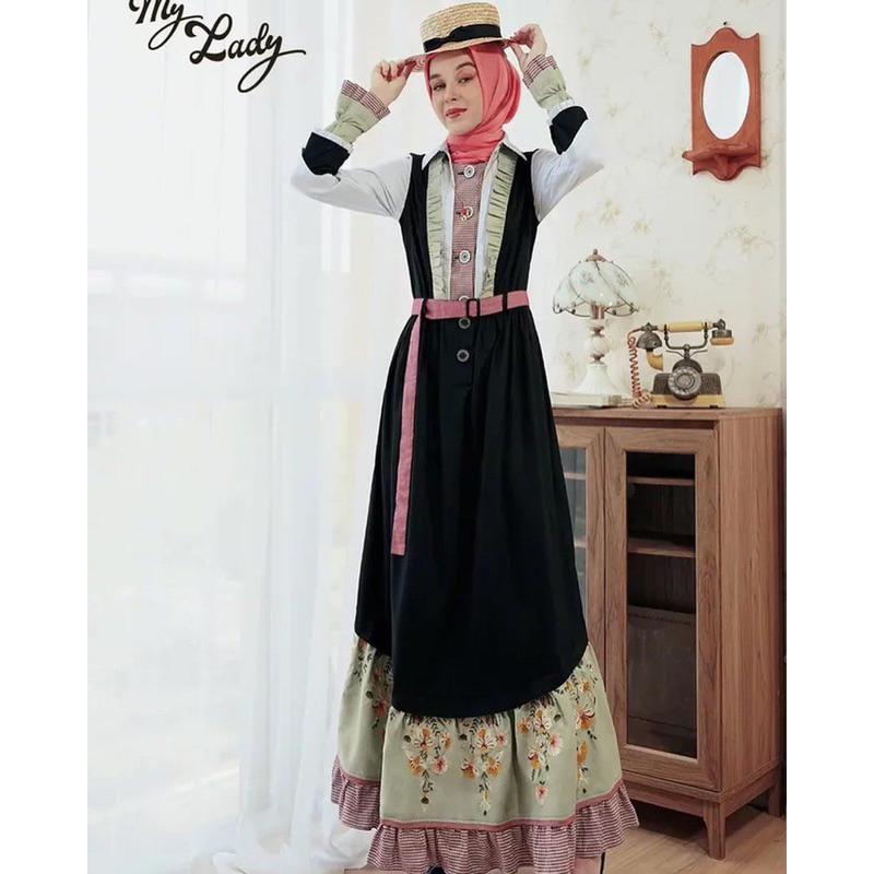 MY LADY - GAMIS TUNEECA GERBERA T-0523016 GAMIS DRESS MODIS ELEGANT