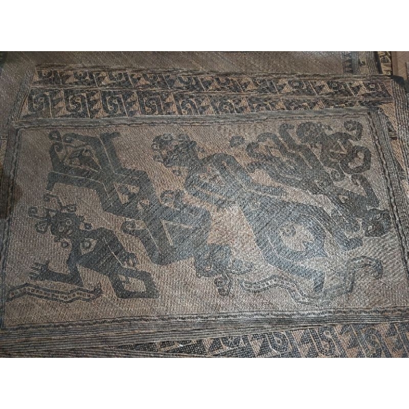 tikar antik Rotan khas dayak Kalimantan koleksi barang langka