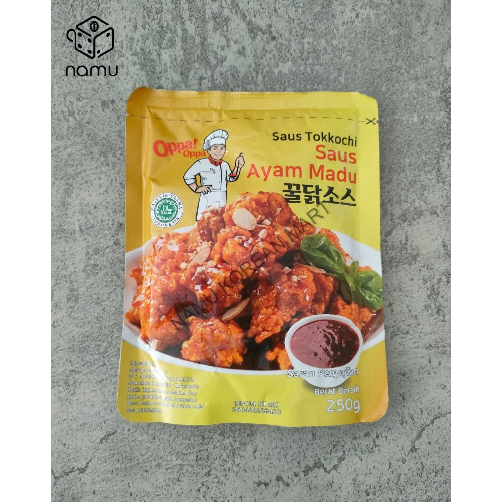 

Oppa Saus Ayam Madu 250gr / Saus Tokkochi / Honey Fried Chicken / Saus Masak Korea