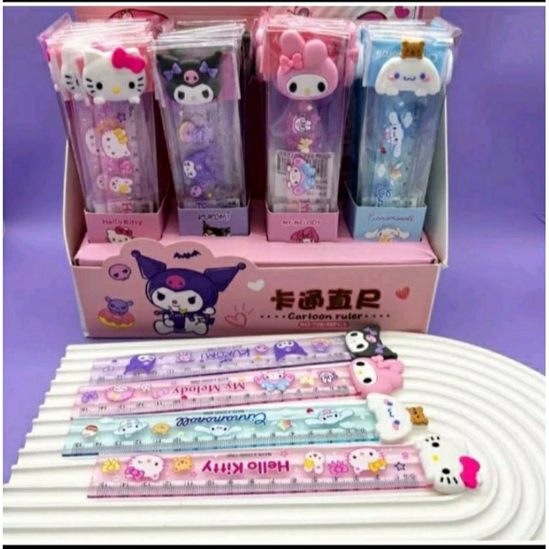 

Bon- penggaris sanrio head rubber 15cm 728