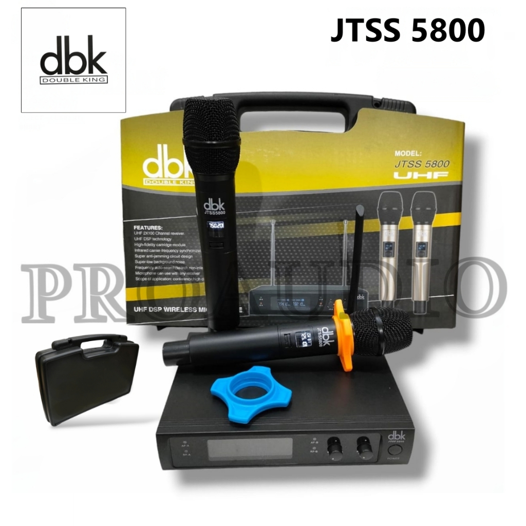 Mic Wireless DBK JTSS 5800 JTSS5800 Mic Handle Digital Wireless Koper