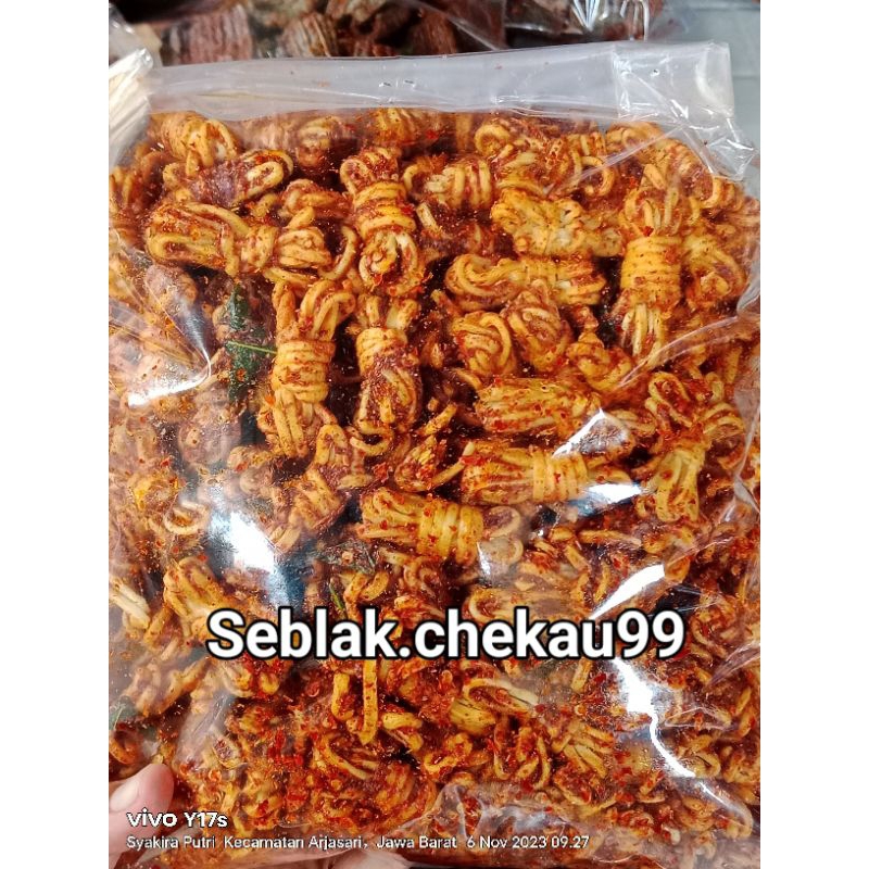 

promo 500gr seblak viral mie gulung extra pedas daun jeruk