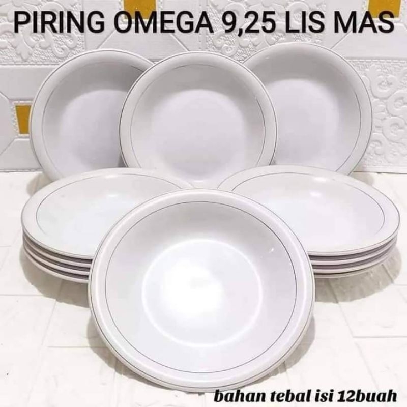 PIRING LIST EMAS /PIRING ACARA /PIRING MAKAN /PIRING KERAMIK