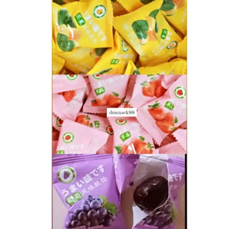 

PERMEN JELLY BUAH MiX. / STRAWBERRY .MANGGA .ANGGUR ( 250gram)