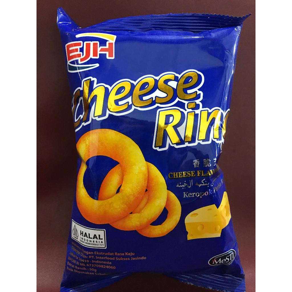 

EJH Snack Ring Cheese Ring 50g - Cemilan Cincin Keju Cheese Ring