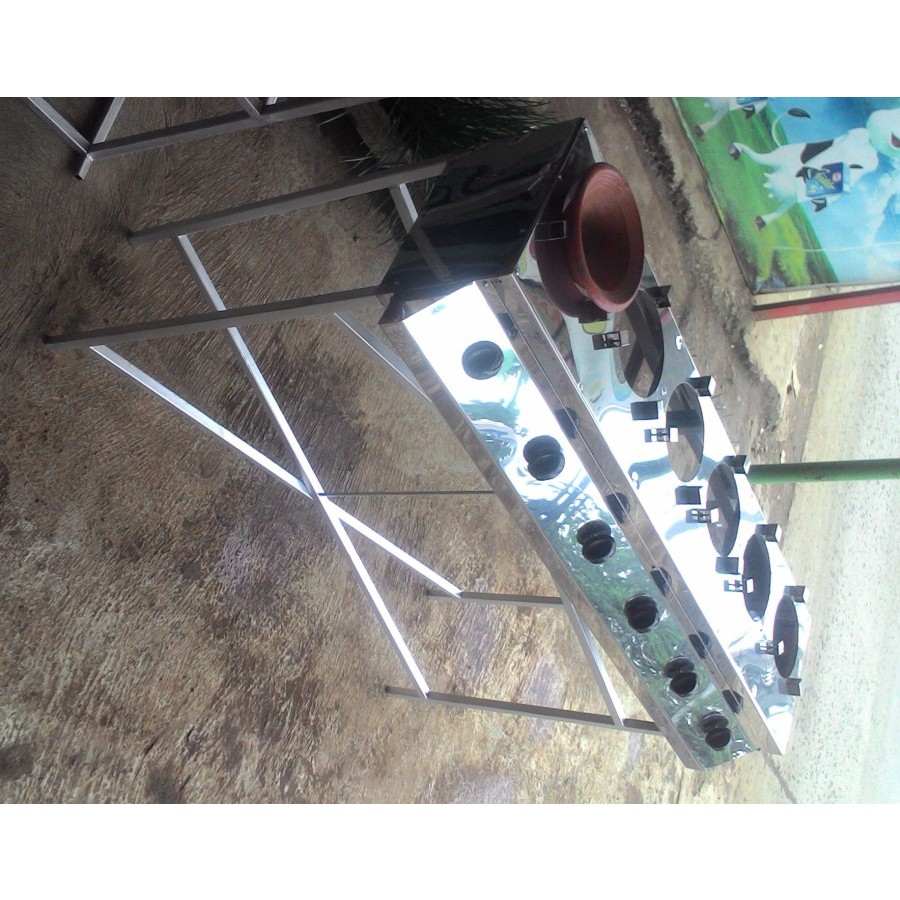 Kompor Gas Surabi / Serabi 5 Tungku Stainless