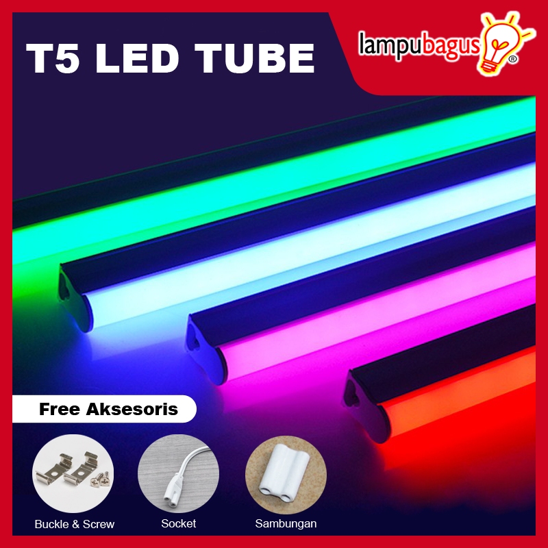 LAMPU TL NEON / LAMPU T5 LED 30CM 60CM WARNA WARNI