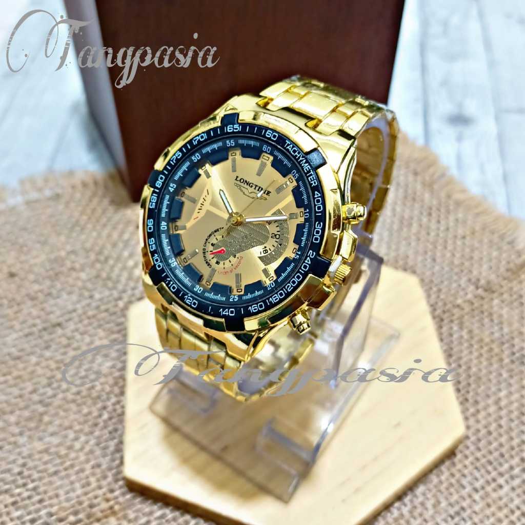 JAM TANGAN RANTAI PRIA WARNA GOLD