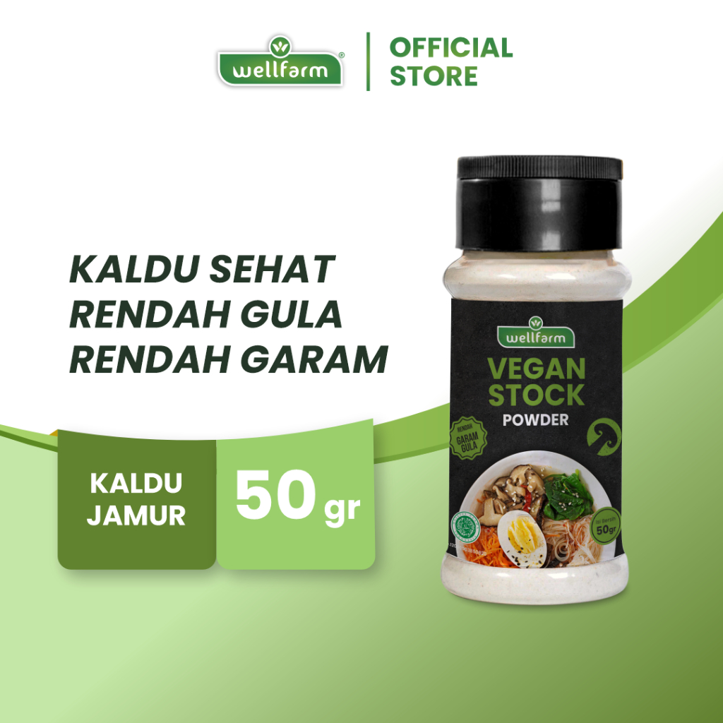 

WellFarm Vegan Stock Powder | Kaldu Jamur Sehat Tanpa MSg