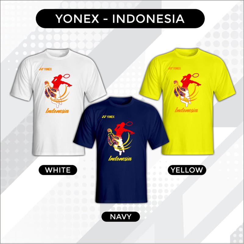 Jersey Badminton Indonesia Baju Bulutangkis Kaos Olahraga