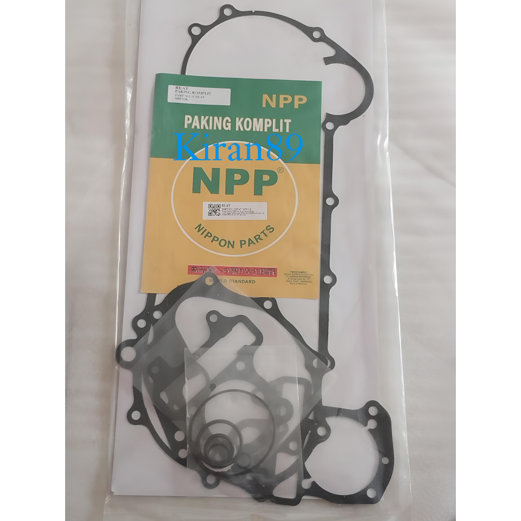Paking Gasket Fullset Full Set Beat Spacy karbu Scoopy Karbu KVY ORI NPP