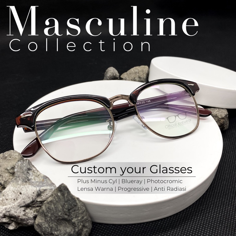 official eyewear - #125 kacamata Minus Pria dan Wanita bisa photocromic dan antiradiasi