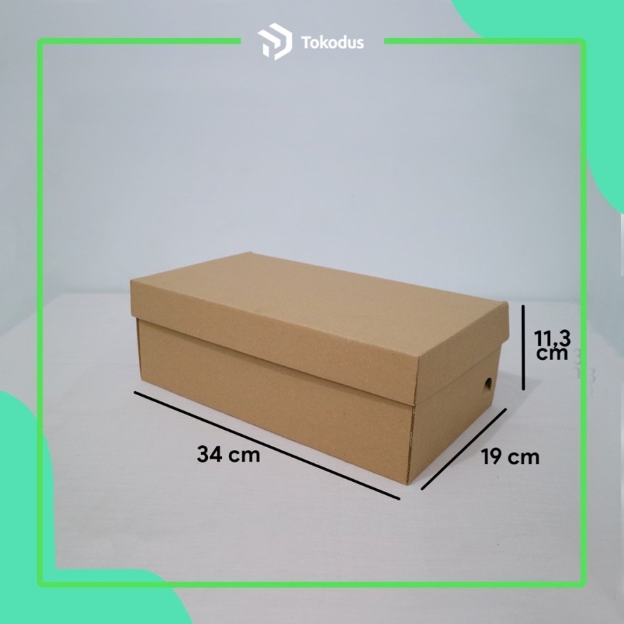 

Kardus Box Sepatu 34x19x11,3 cm Box Die Cut Sepatu Besat (Bisa custom) - Tokodus Pagarsih