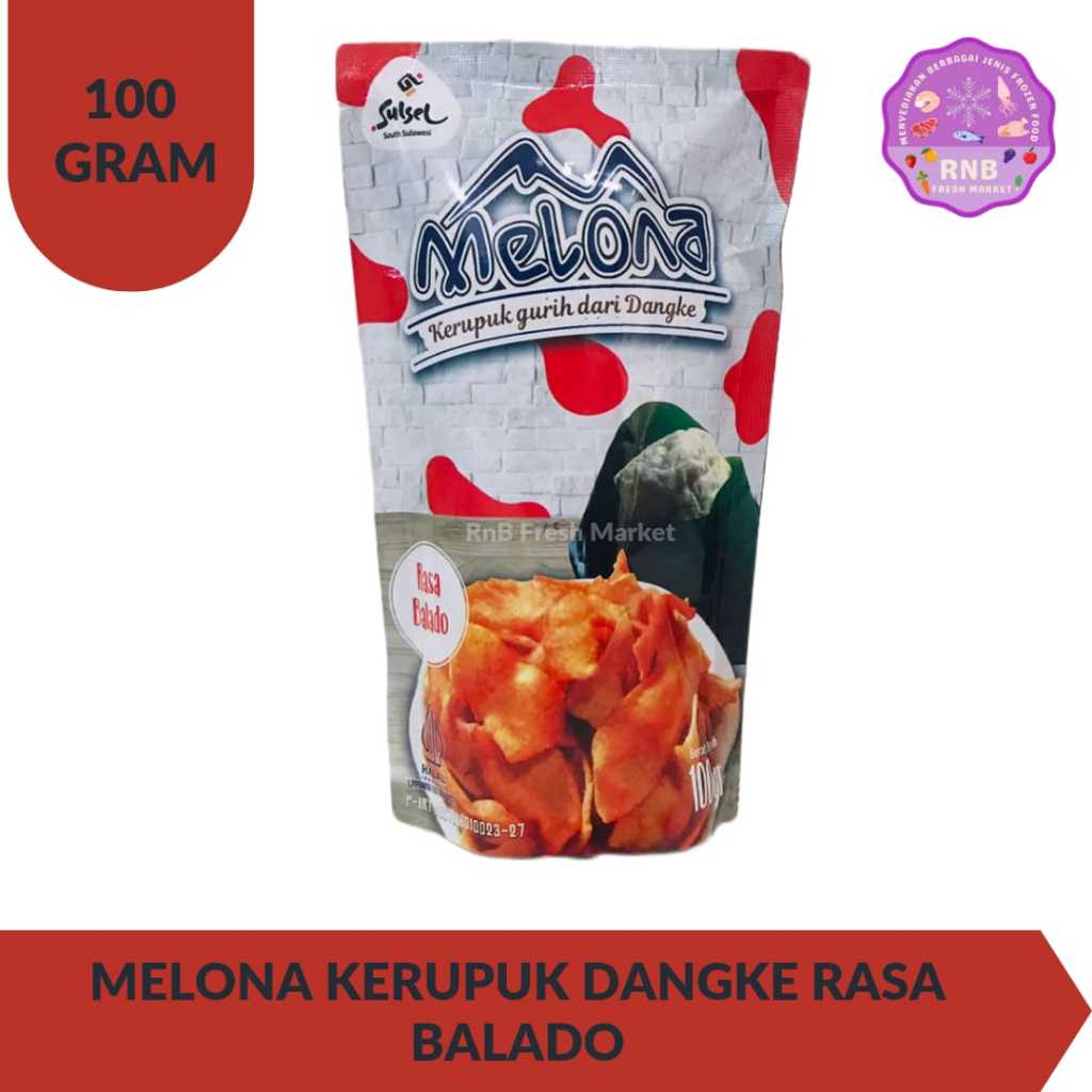 Melona Kerupuk Dangke Rasa Balado 100 Gram