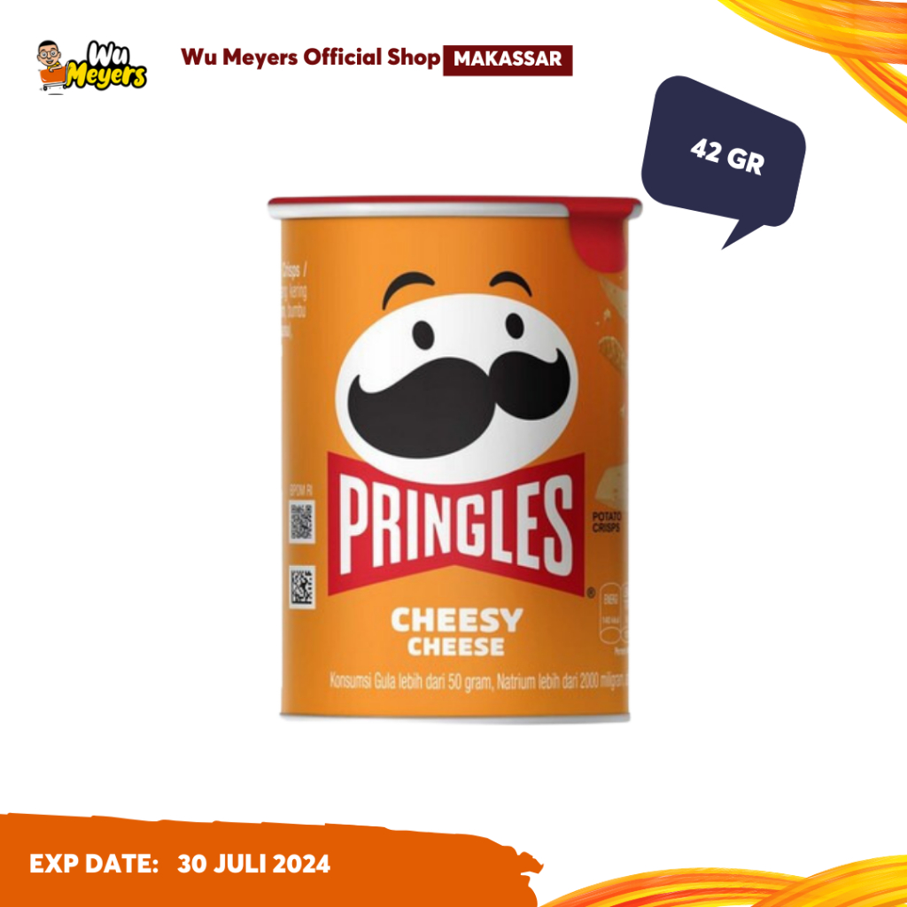 

Snack Pringles Cheesy Cheese Keripik Kentang 42 gr - WuMeyers Makassar