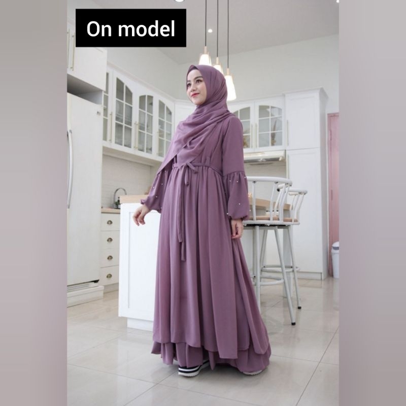 [PRELOVED] Gamis Famset Kala Raya Almahyra | FREE JILBAB