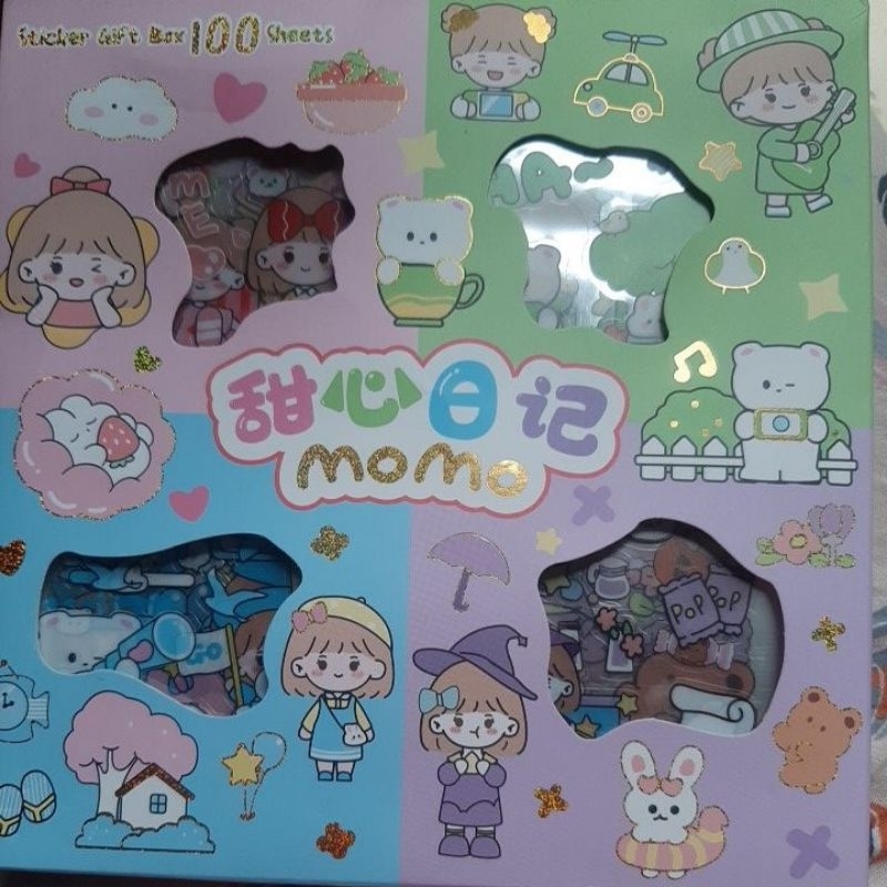 

Stiker MOMO 2D Viral anti air untuk tumblr gelas buku dll