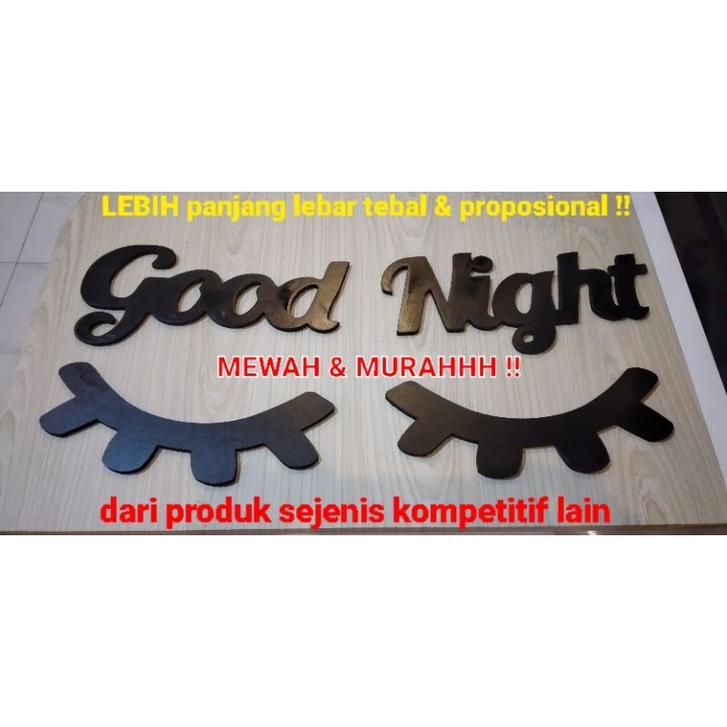 Good night/ SweetDream/ Hiasan dinding kamar/ Walldekor
