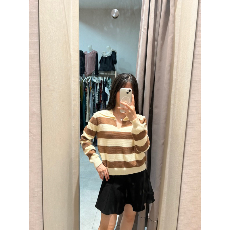 COMELLUC - Sweater Wanita Korea Style | Atasan berkerah Wanita Lengan Panjang | Sweater Rajut Lembut