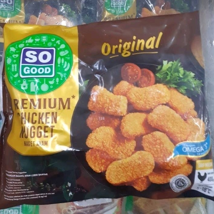 

So Good Chicken Nugget Premium 400gr