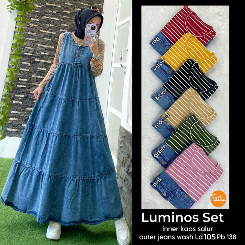 Luminos set #set tia #flower set original by fatiha