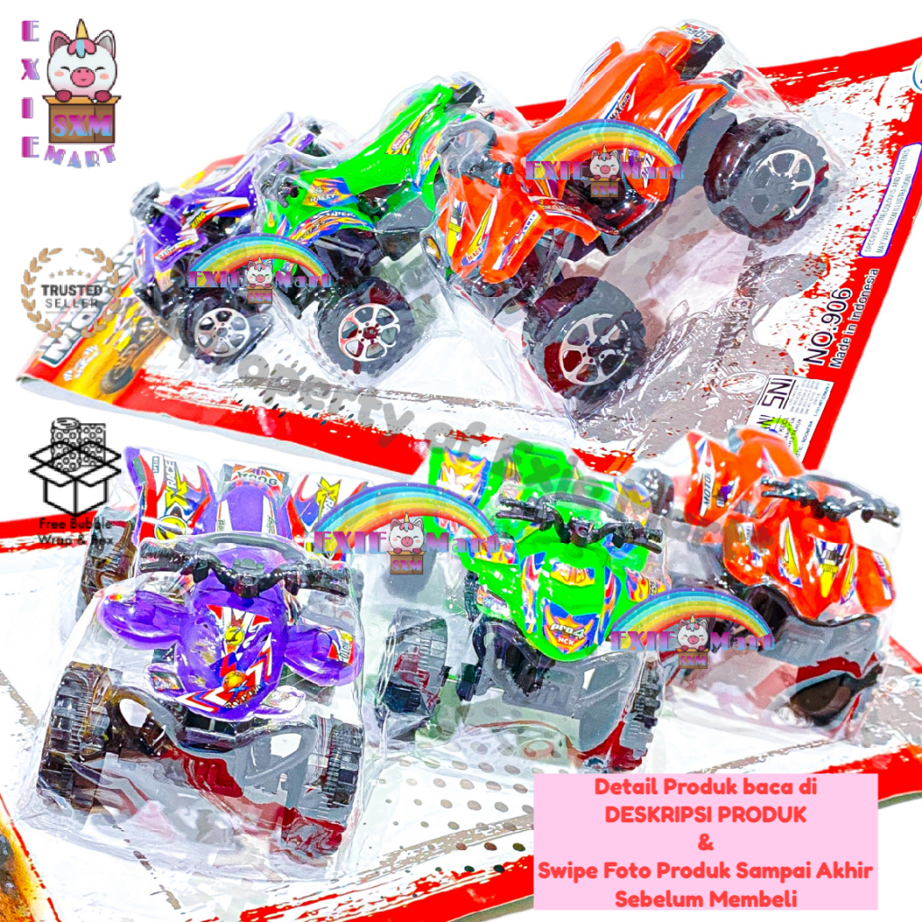 MAINAN ANAK [906] ATV BEACH MOTOR SET ISI 3PCS - MOTOR ATV PANTAI KECIL - BEACH MOTORCYCLE - MAINAN 