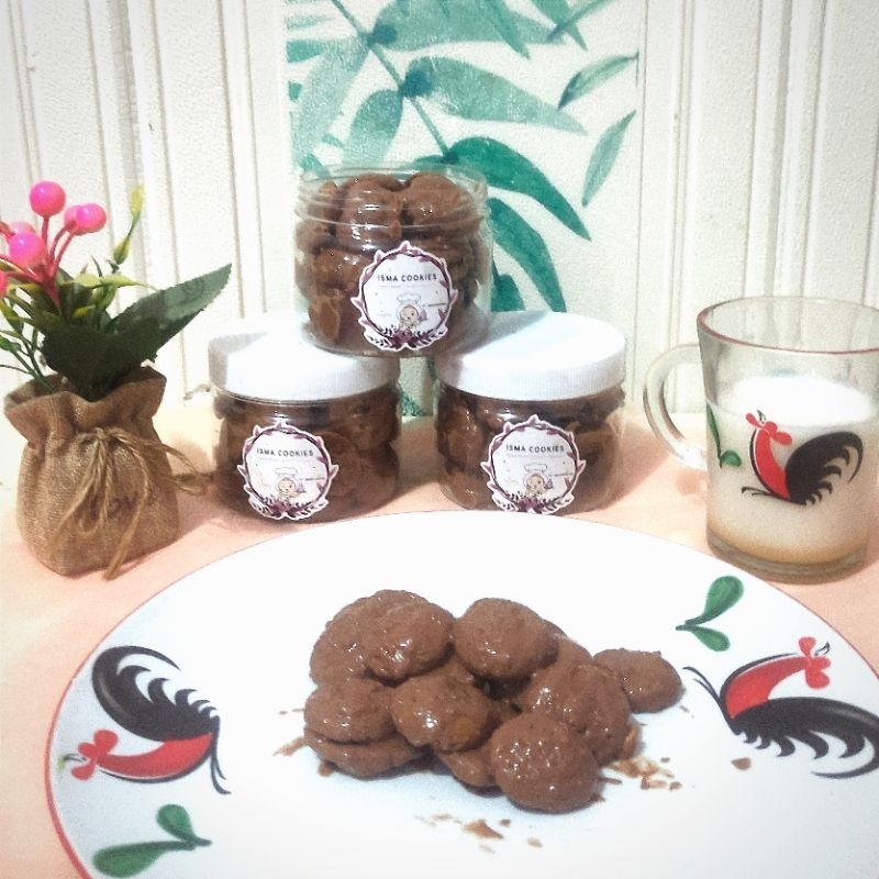 

milk choco chocolate melted cookies HOME MADE