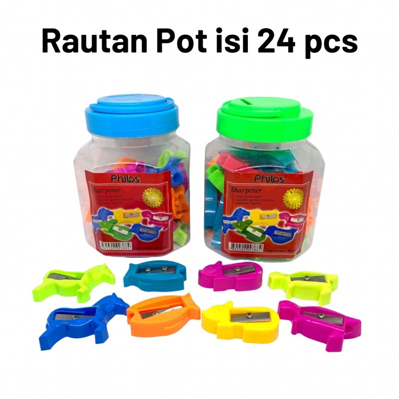 

[24pcs] Rautan Pensil besar TOPLES Philos isi 24