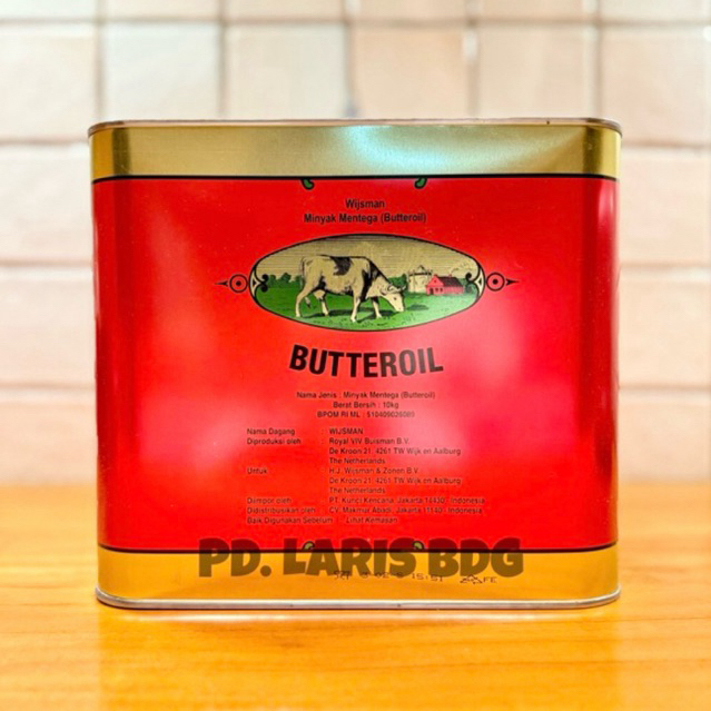 

WIJSMAN BUTTER OIL 10KG (MENTEGA WISMAN / WYSMAN BUTTER / MINYAK MENTEGA WYSMAN)