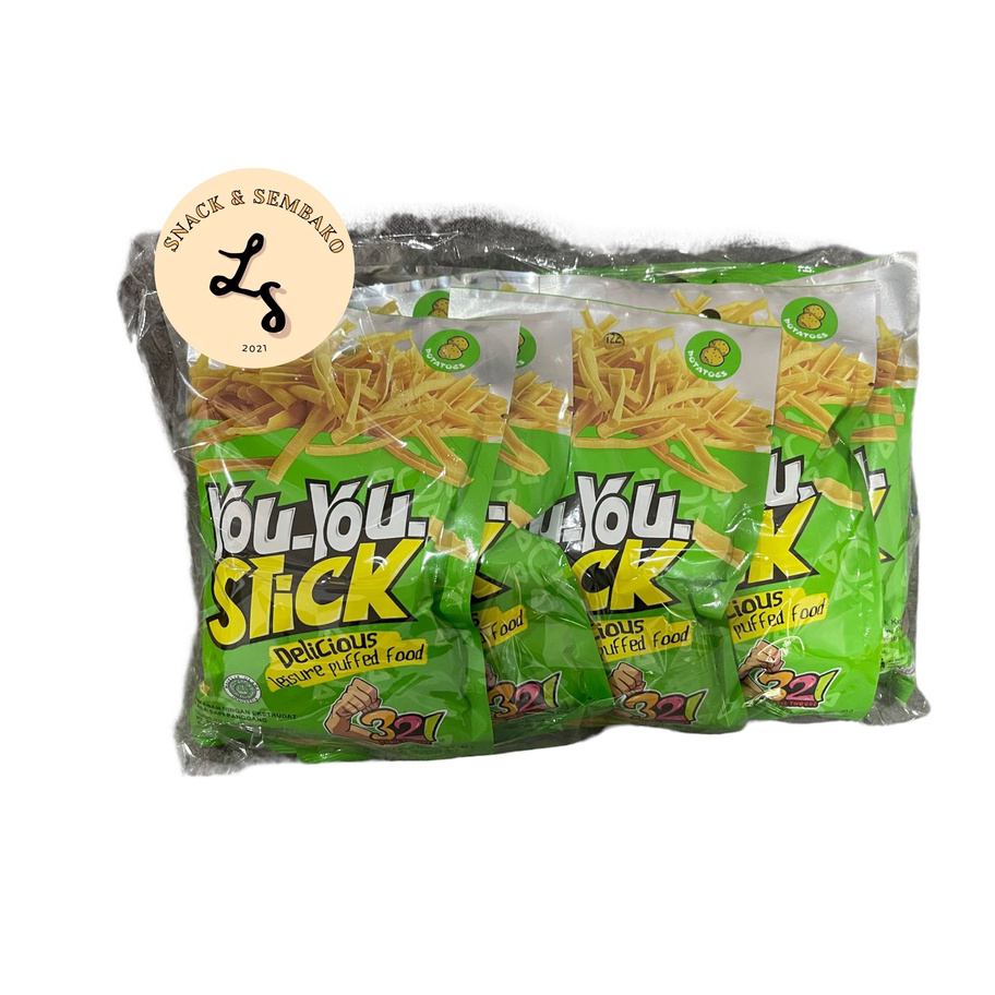 

Kirim Langsung You You Stick Potato 1 Renceng 10 pcs @20gr Laris
