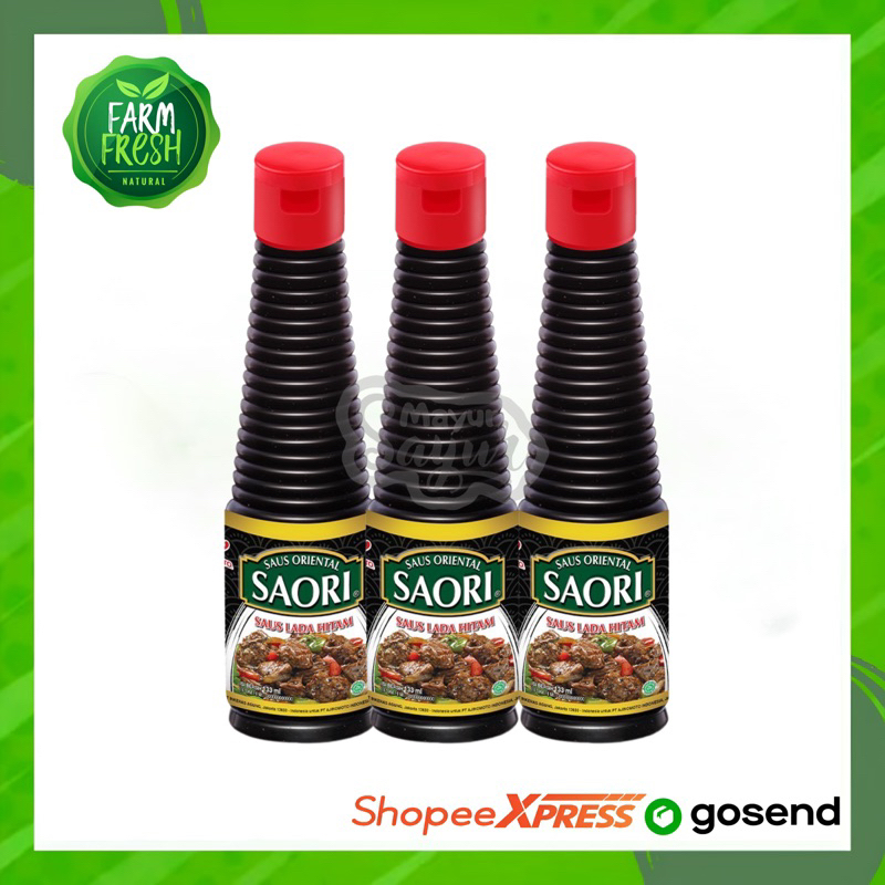 

KIRIM INSTAN Saos Saori Lada Hitam Botol 133 ML