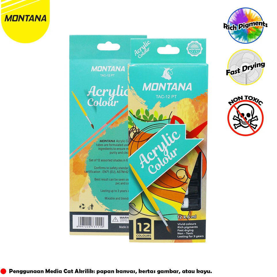 

Best Terlaris MurahMurahATK Akrilik Color / Cat Akrilil Montana / TAC-12PT