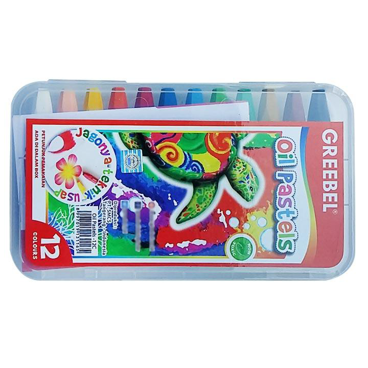 

Bayar Di Tempat Crayon / Krayon Oil Pastel 12 Warna - Greebel MURAH