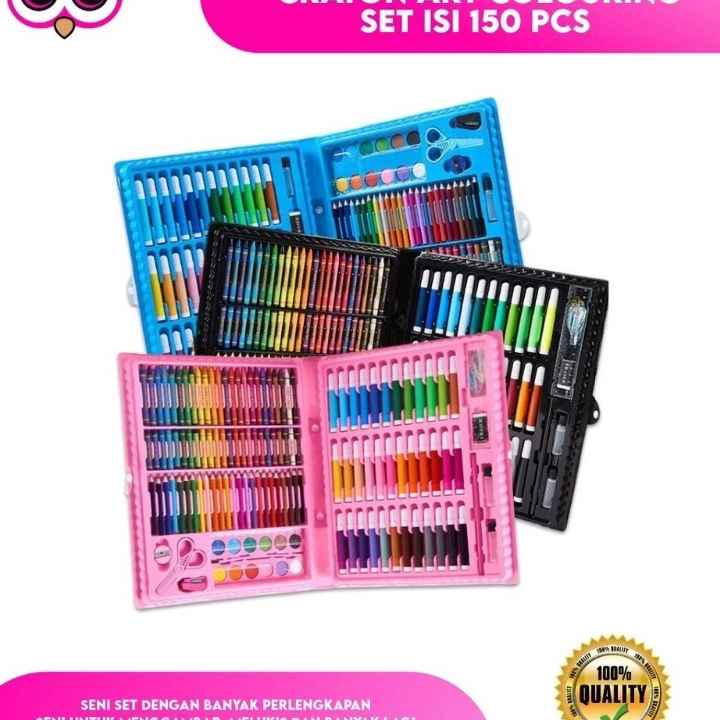 

Paling Popular PENSIL WARNA 150PCS - ALAT TULIS SET CRAYON COLOURING SET 150PCS ART