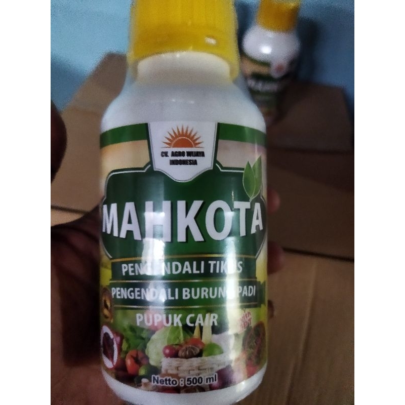 PUPUK CAIR MAHKOTA PENGENDALiTIKUS BURUNG PADI 500ML