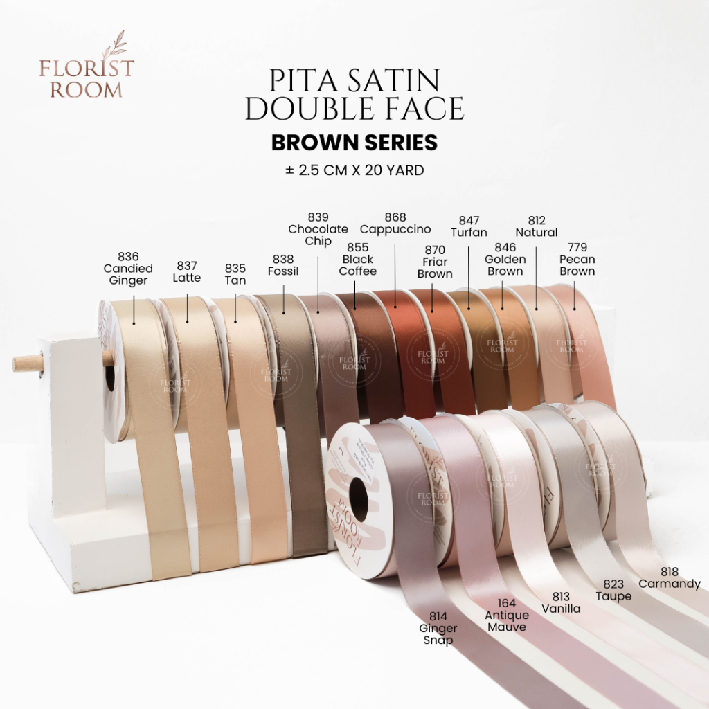 

Pita Satin Double Face ±2.5cm x 20yard - Ribbon