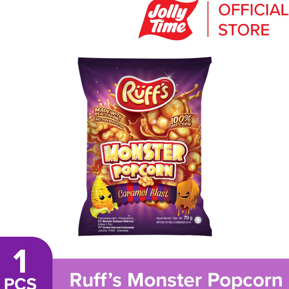 

Produk Ruff's Monster Caramel Popcorn