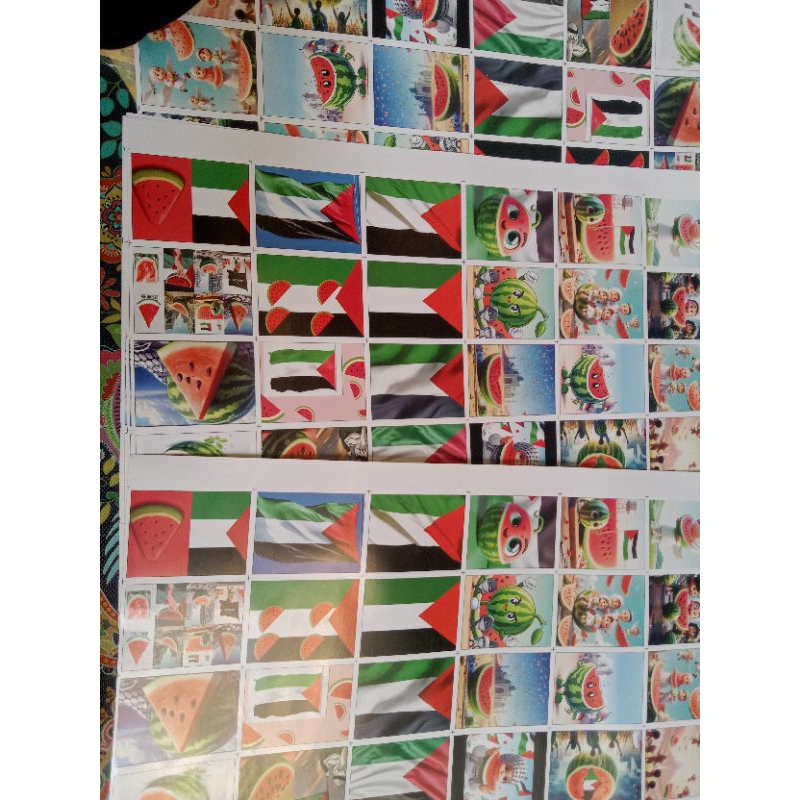 

Stiker bendera Palestina isi 30 pcs /lembar