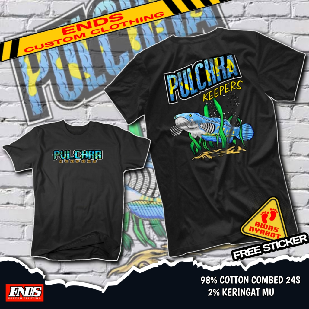 Kaos Ikan Channa Predator Fish Indonesian Snakehead Baju Pecinta Chana