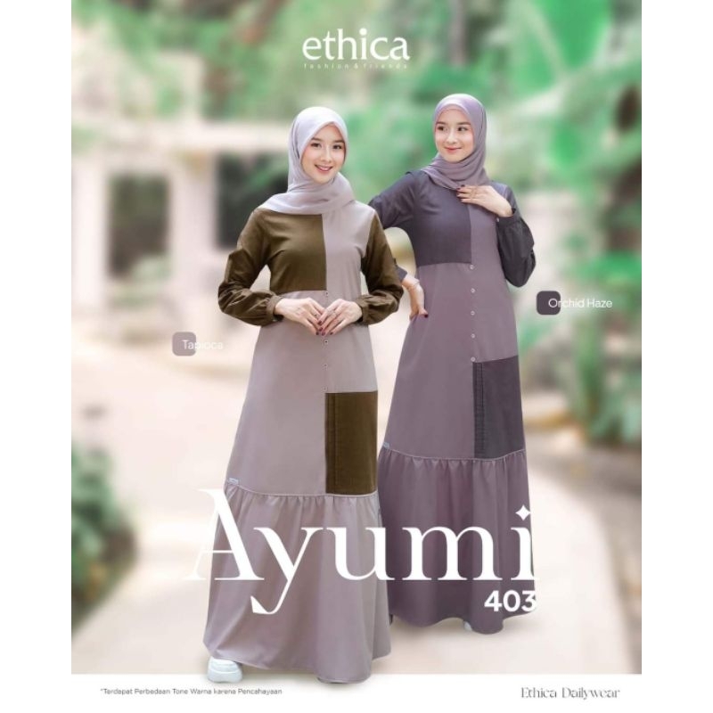 ETHICA AYUMI 403 GAMIS MUSLIMAH CASUAL ORIGINAL