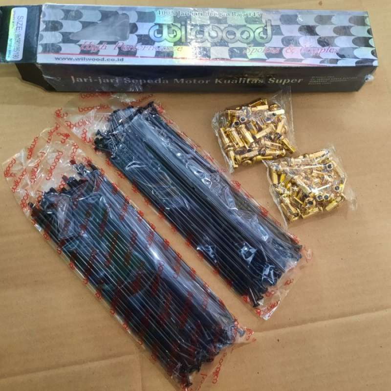 RUJI WILWOOD BLACK BERBAGAI UKURAN / RUJI WILWOOD / JARI JARI WILWOOD