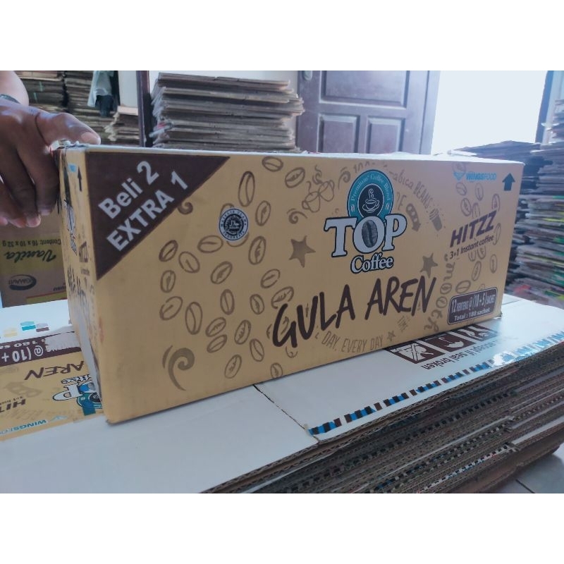 

Kardus I Dus I Box bekas Kopi panjang sedang 46 x 21,5 x 17,7 cm