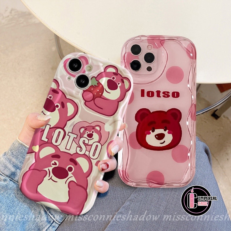 CASE SOFTCASE SILIKON CASING MELTING CLEAR SHOCKPROOF  LOTSO PINK FOR  OPPO VIVO SAMSUNG REALME XIAO