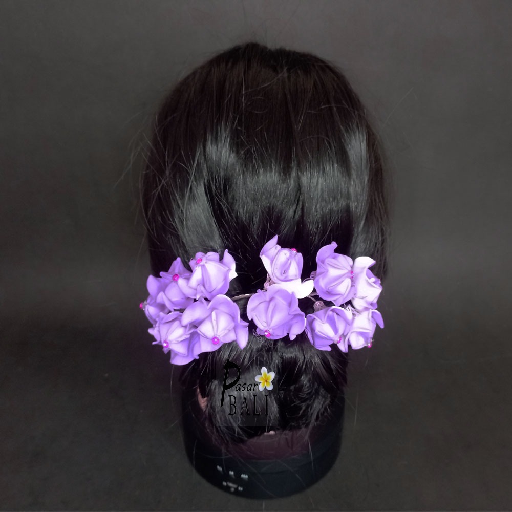 Tusuk Bunga Spon Semanggi - aksesoris Rambut