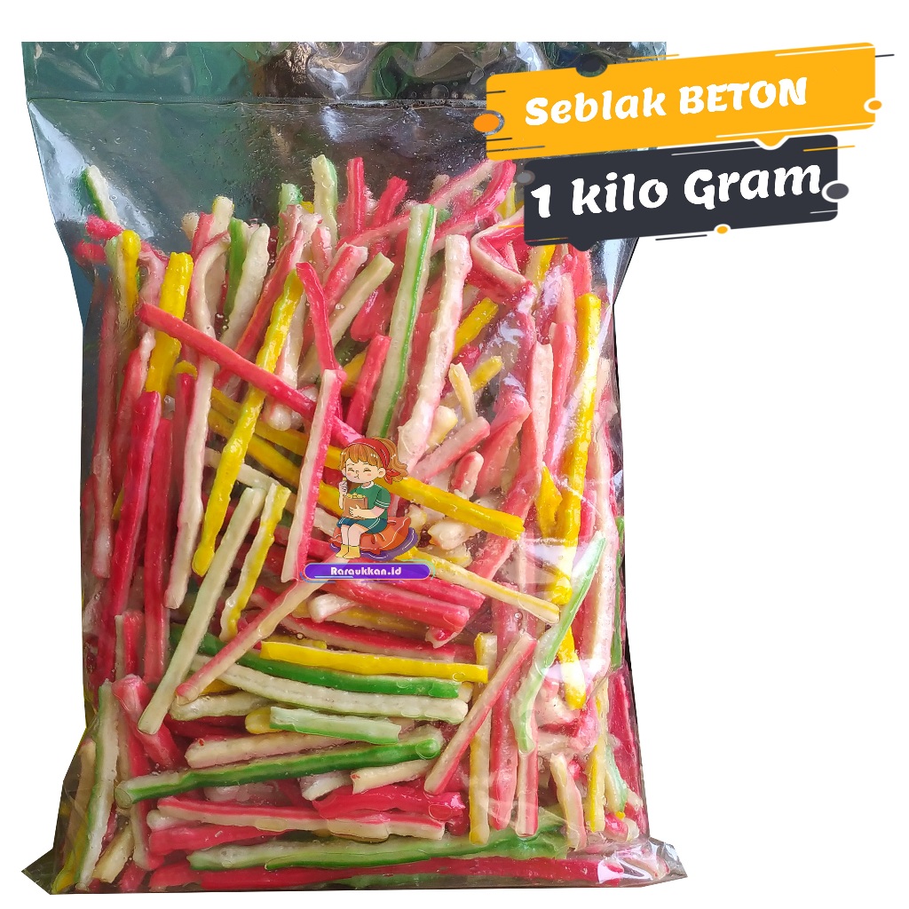 

Seblak BETON kerupuk jaat original dan pedas daun jeruk isi 1 kg